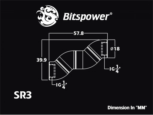 Carbon Black Triple Rotary Snake-Style Dual IG1/4