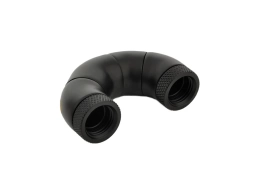 Carbon Black Five Rotary Snake-Style Dual IG1/4" Extender