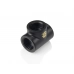 Bitspower Carbon Black T-Block With Triple IG1/4