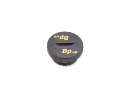 G3/8" Carbon Black Low-Profile Stop Fitting V2