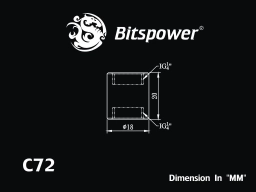 Carbon Black Dual IG1/4" Extender-20MM