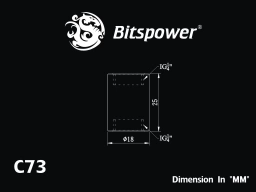 Carbon Black Dual IG1/4" Extender-25MM