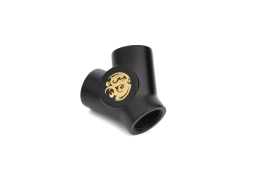Carbon Black Y-Block With Triple IG1/4"