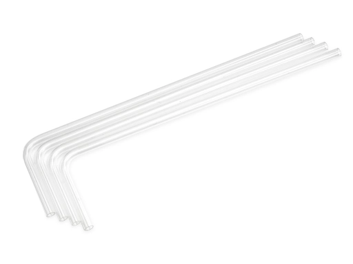 Bitspower Pre-bent 90-Degree Acrylic Hard Tube OD12MM-Length 110x415MM