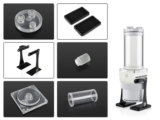 Bitspower Dual/Single D5 Top Upgrade Kit 100 Limited Edition Acrylic-Clear
