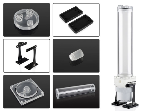 Bitspower Dual/Single D5 Top Upgrade Kit 250 Limited Edition Acrylic-Clear