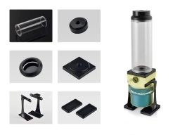 Bitspower Dual / Single D5 Top Upgrade Kit- Cascade Tube Effect 150 (Black Acrylic Cap/POM Version)