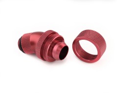 G1/4" Deep Blood Red Dual Rotary 30-Degree Compression Fitting CC5 V2 For ID 1/2" OD 3/4" Tube (30X1)