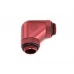 Bitspower Deep Blood Red 90-Degree With Dual Rotary G1/4