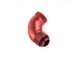 G1/4" Deep Blood Red Triple Rotary 90-Degree IG1/4" Extender