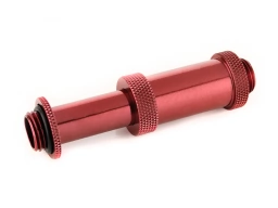 Deep Blood Red Dual G1/4" Adjustable Aqua Link Pipe II (41-69MM)