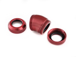 Bitspower Deep Blood Red Enhance 30-Degree Dual Multi-Link Adapter For OD 12MM