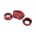 Bitspower Deep Blood Red Enhance 45-Degree Dual Multi-Link Adapter For OD 12MM