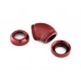 Bitspower Deep Blood Red Enhance 60-Degree Dual Multi-Link Adapter For OD 12MM