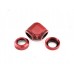 Bitspower Deep Blood Red Enhance 90-Degree Dual Multi-Link Adapter For OD 12MM