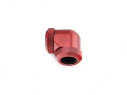 Bitspower Deep Blood Red Enhance 90-Degree Dual Multi-Link Adapter For OD 12MM