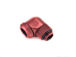 Bitspower Deep Blood Red Enhance Rotary G1/4" 90-Degree Multi-Link Adapter For OD 12MM
