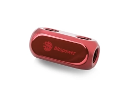 Bitspower Deep Blood Red Multi-S Block (Inner G1/4"X6)