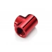 Bitspower Deep Blood Red T-Block With Triple IG1/4