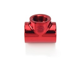 Bitspower Deep Blood Red T-Block With Triple IG1/4"