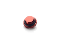 G1/4" Deep Blood Red Low-Profile Stop Fitting
