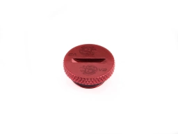 G1/4" Deep Blood Red Low-Profile Stop Fitting V2