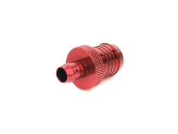 Deep Blood Red 1/2" To 1/4" Tube Adapter