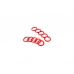 Color O-Ring Set For D-Plug Set (10PCS) (Deep Red)