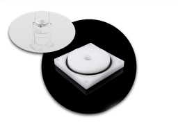 Bitspower Dual/Single D5 TOP Reservoir Adaptor (White POM)