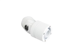 Bitspower G1/4" Deluxe White Dual Rotary 30-Degree Compression Fitting CC3 Ultimate For ID 3/8" OD 5/8" Tube