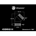 Bitspower Deluxe White 45-Degree With Dual Rotary Inner G1/4