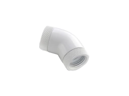 Bitspower Deluxe White 45-Degree With Dual Rotary Inner G1/4