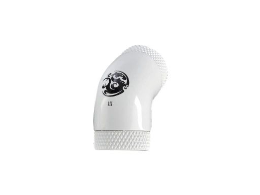 Bitspower Deluxe White 60-Degree With Dual Rotary Inner G1/4