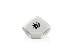 Bitspower Deluxe White 90-Degree With Dual Inner G1/4