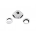 Bitspower Deluxe White Enhance 90-Degree Dual Multi-Link Adapter For OD 12MM