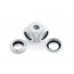 Bitspower Deluxe White Enhance 90-Degree Dual Multi-Link Adapter For OD 14MM