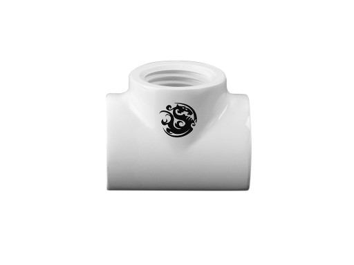 Bitspower Deluxe White T-Block With Triple IG1/4