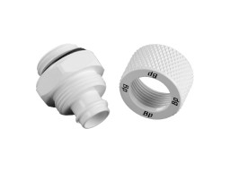 G1/4" Deluxe White Compression Fitting For ID 8MM OD 11MM Tube