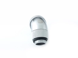 Bitspower Silver Shining Enhance Rotary G1/4" 45-Degree Multi-Link Adapter For OD 12MM