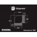 Bitspower Silver Shining Enhance 90-Degree Dual Multi-Link Adapter For OD 12MM