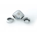 Bitspower Silver Shining Enhance 90-Degree Dual Multi-Link Adapter For OD 12MM