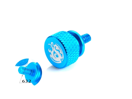 Bitspower Logo Thumb Screw For 632 (Blue)