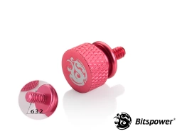 Bitspower Logo Thumb Screw For 632 (Red)