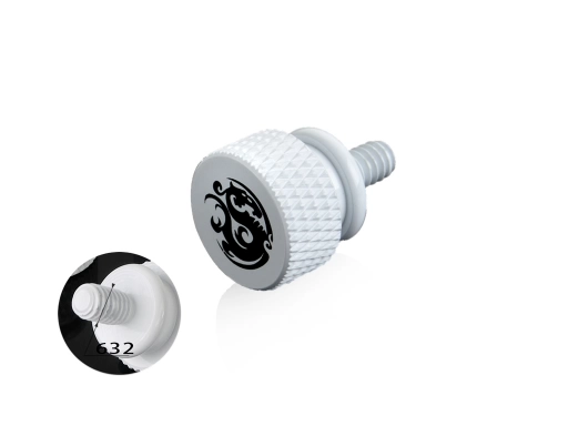 Bitspower Logo Thumb Screw For 632 (White)