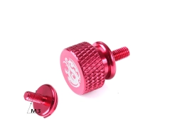 Bitspower Logo Aluminum Thumb Screw For M3 (Deep Red)