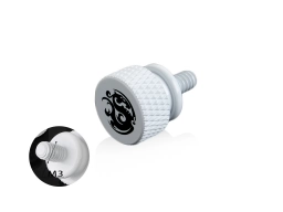 Bitspower Logo Aluminum Thumb Screw For M3 (White)