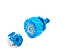 Bitspower Logo Aluminum Thumb Screw For M4 (Blue)
