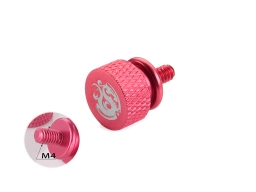 Bitspower Logo Aluminum Thumb Screw For M4 (Red)