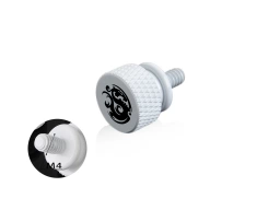 Bitspower Logo Thumb Screw For M4 (White)