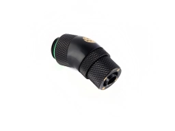 G1/4" Matt Black Dual Rotary 30-Degree Compression Fitting CC1 V2 For ID 1/4" OD 3/8" Tube (30X1)